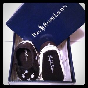 Polo Ralph Lauren infant shoes size 1 layette
