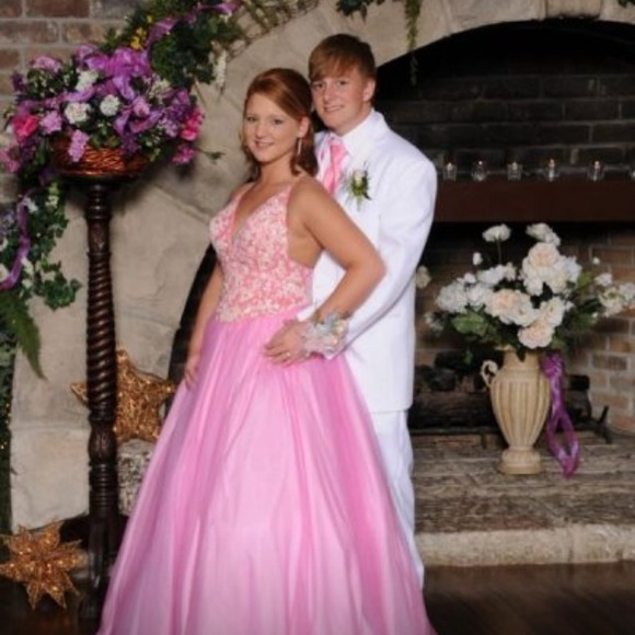 Pink princess formal dress