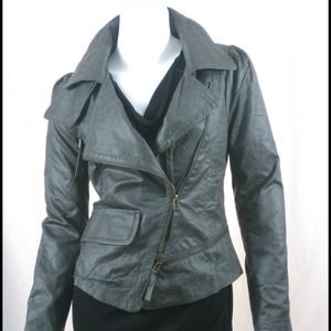 Grey Moto Jacket