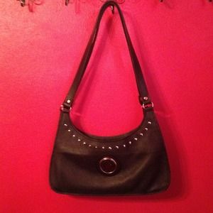 Black Leather Harley Davidson Purse