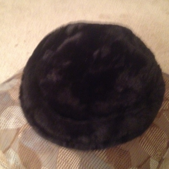 Dark brown Faux beaver hat
