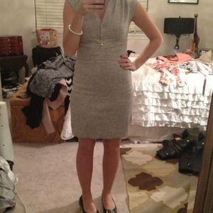 Banana Republic wool and cashmere gray dress