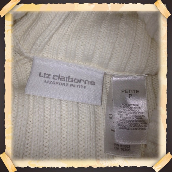🚫SOLD🚫Liz Claiborne cream sweater - Picture 4 of 4