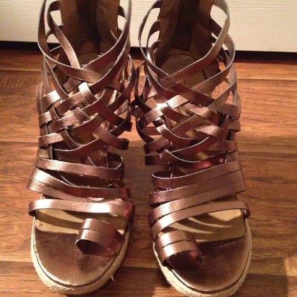 Strapy wedge heels