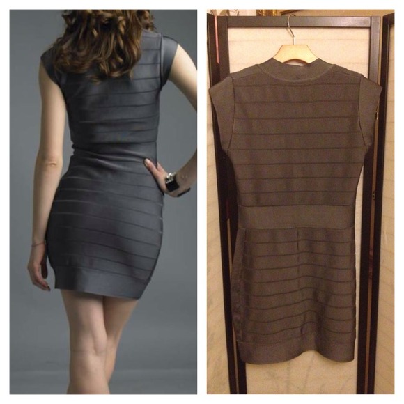SOLD French Connection Gray Bandage Dress 10 - Picture 2 of 4