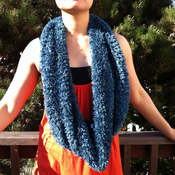 scarf -Peacock blue/Teal. more colors available - Picture 2 of 3