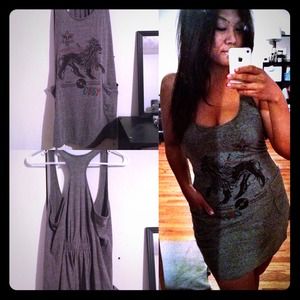 Obey cotton racerback dress