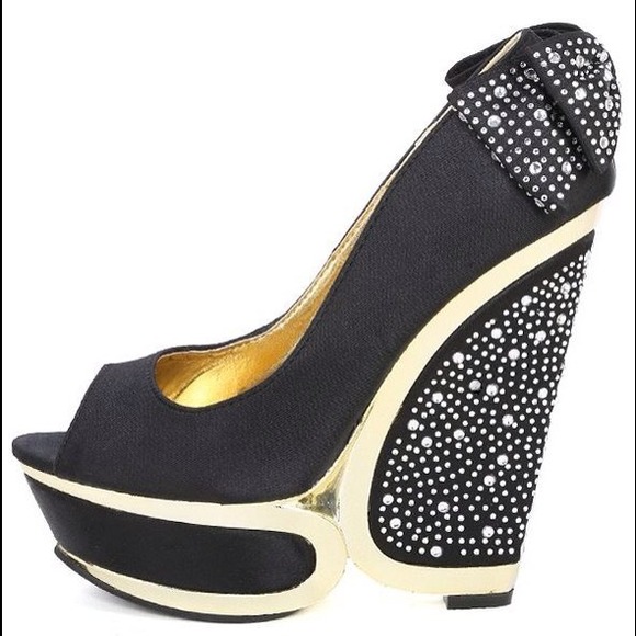 Bowie wedge w/Rhinestones