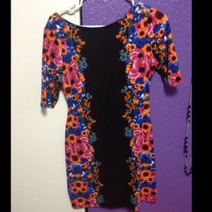 Flower printed dress.