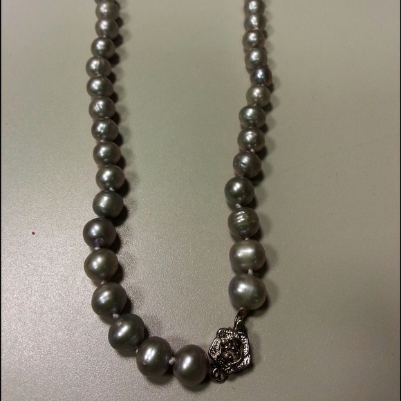 AA+ grade Gray Pearl necklace ~ 17" - Picture 4 of 4