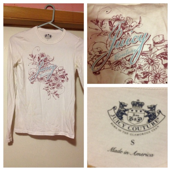 JUICY COUTURE long sleeve white shirt