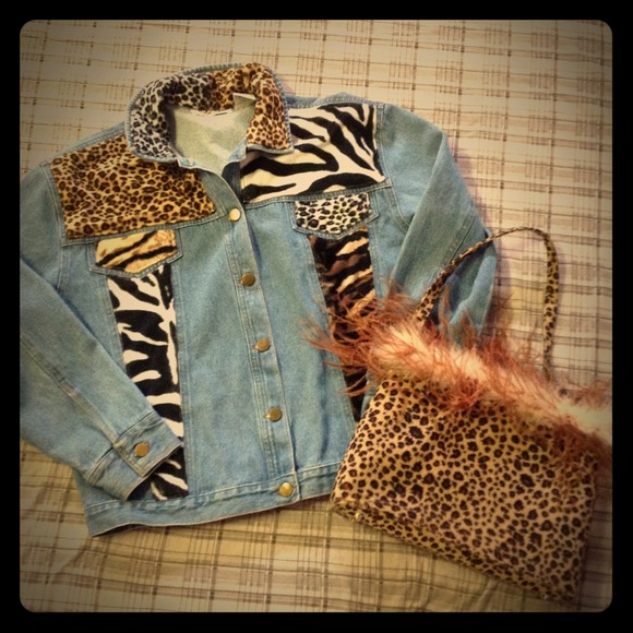 Animal Print Jean Jacket