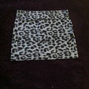 stretch mini skirt