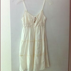 🔴REDUCED PRICE🔴 Cream Spaghetti Strap Sundress