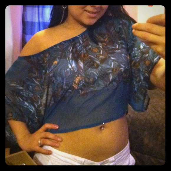 Navy blue top