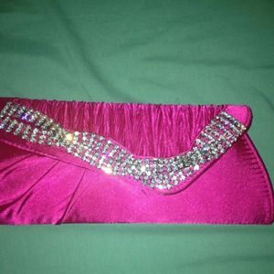 Reduced..Fuchsia  pink clutch