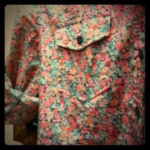 J.Crew Long-Sleeved Floral Button Down