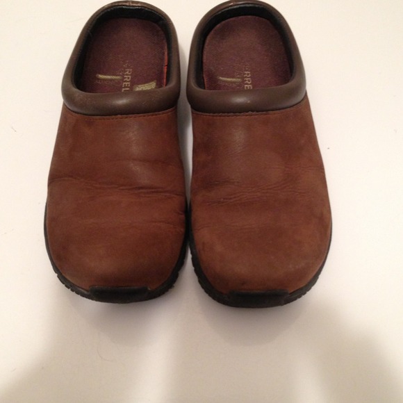 Reduced Merrell Dark Brown Nubuck Slip-Ons