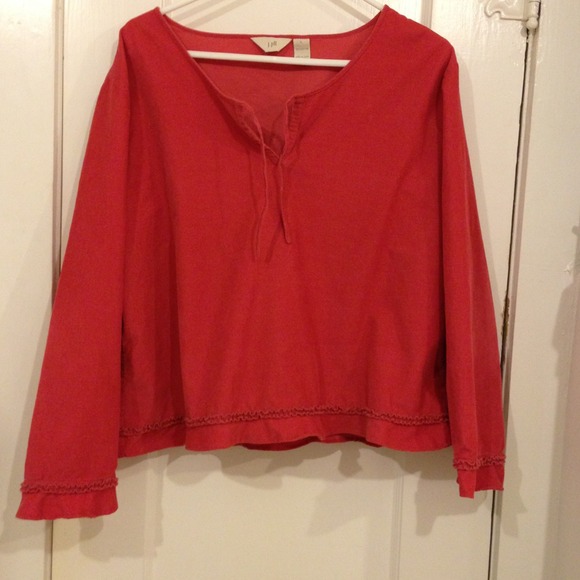 J Jill Light Corduroy Shirt