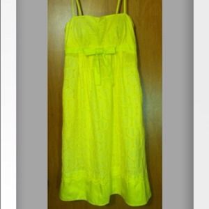 Yellow Lace and Satin layered Baby Doll