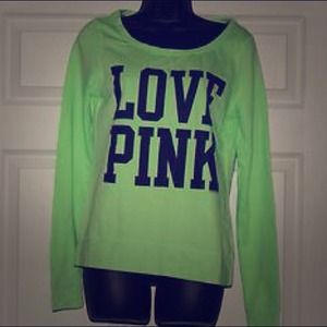 Love pink crew neck