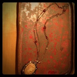 A Victorian inspired necklace. Great shape,no rust