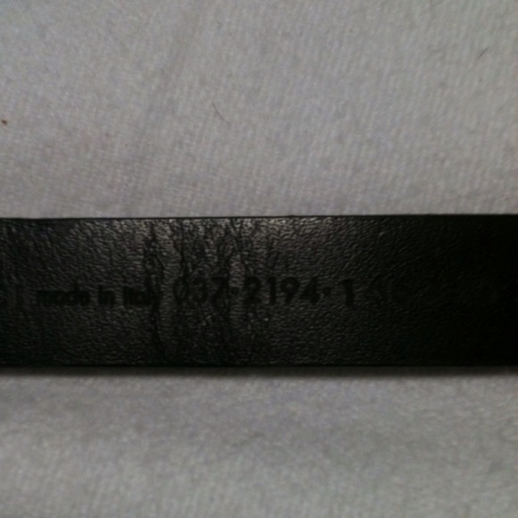 Authentic black, skinny Gucci belt