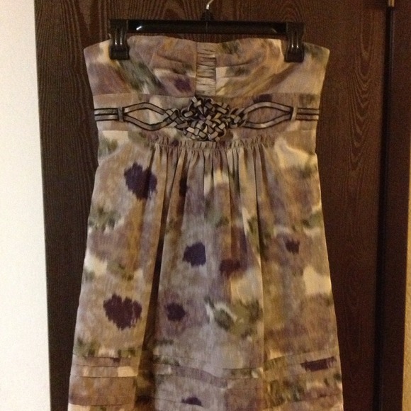 BCBGMAXAZRIA LAVENDER WATER COLOR DRESS
