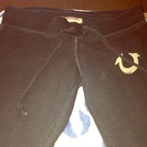 *Reduced*True Religion black jogging pants