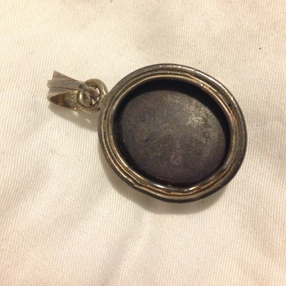 Genuine Raw Ruby Sterling Silver Pendant - Picture 2 of 2