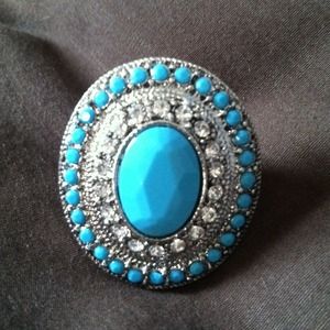 Vintage blue stone ring