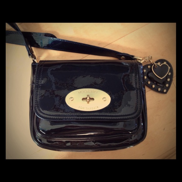 Mulberry for Target Small Black Patent Satchel