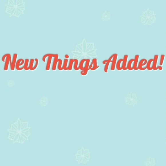 New things added!