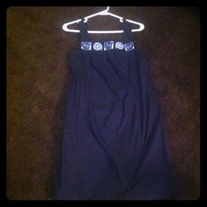 Loft navy summer halter dress