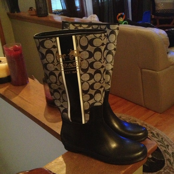Coach rain boots