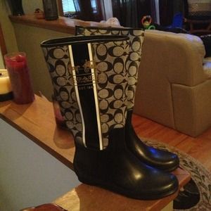 Coach rain boots