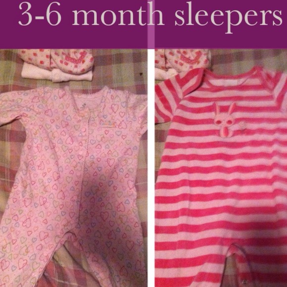 3-6 month footed sleepers