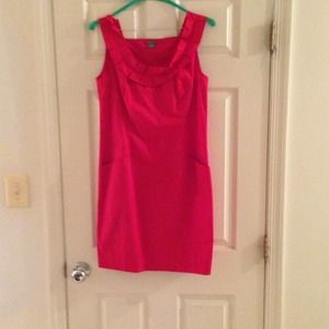 Preppy Red Ann Taylor dress. Size 8.