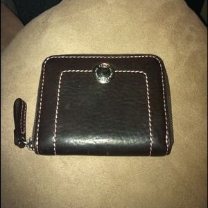 Coach petite zip around wallet