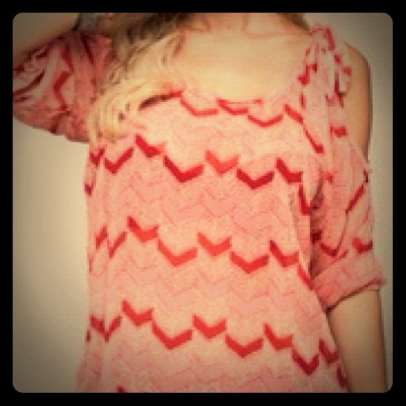 SOLD!!!!Chevron Print Top