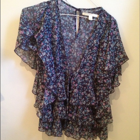 Lauren Conrad flower tie coverup