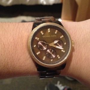 Michael Kors tortoise watch