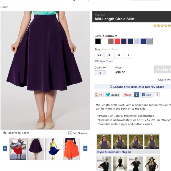 Circle skirt