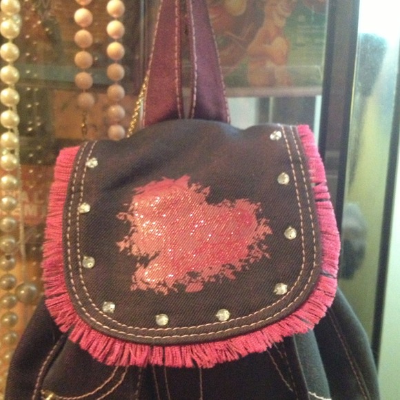 purple/pink mini backpack - Picture 2 of 4