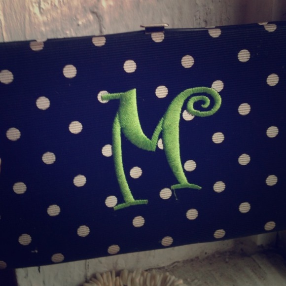 POLKA DOTTED M WALLET - Picture 1 of 1