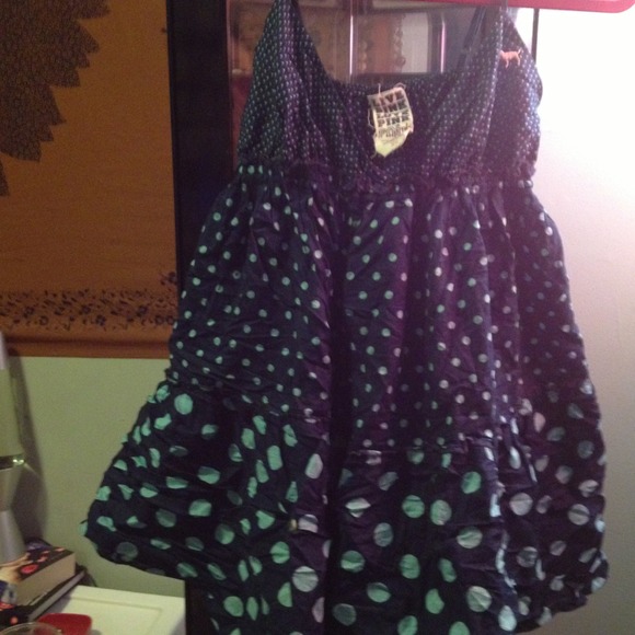 Victoria's Secret LOVE PINK polka dot mini dress