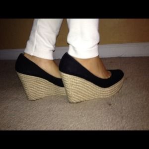 Steve Madden fabric wedges