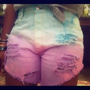 **SOLD in Bundle" Ombré Distressed Levis