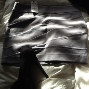 Express grey mini skirt