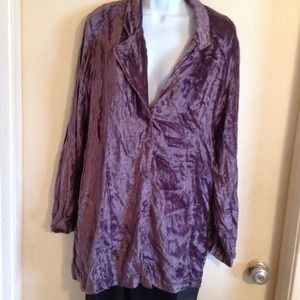 Vintage Crushed Velvet Look Jacket